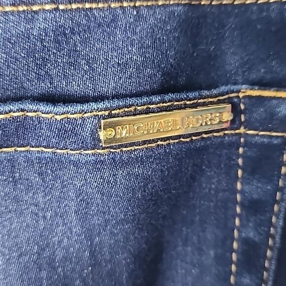 Michael Kors Dark Wash Boot Cut Size 8 Soft Denim Jeans - Picture 4 of 5